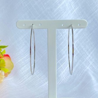 Detalhes do produto Brinco Argola Folheada a Rhodium