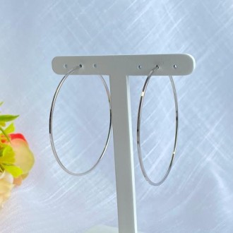Detalhes do produto Brinco Argola Folheada a Rhodium