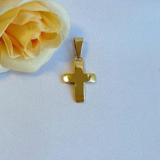 Detalhes do produto Pingente Cruz Folheado a Ouro