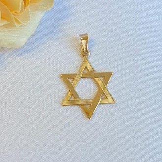 Detalhes do produto Pingente Estrela de Davi Folheado a Ouro