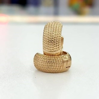 Detalhes do produto Brinco Argola Click Folheado a Ouro 18K