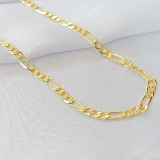 Detalhes do produto Corrente Masculina 3x1 Folheado a Ouro 18K