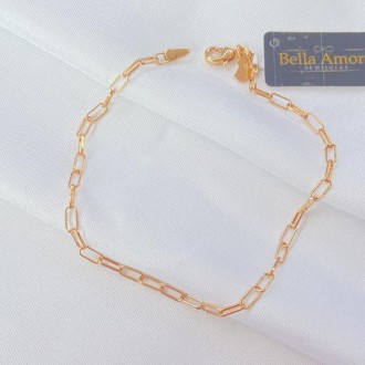 Detalhes do produto Pulseira Masculina Cartier Oval Folheada a Ouro 18K