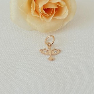 Detalhes do produto Gargantilha dupla pérola e Espírito Santo zircônia banhada a ouro 18K