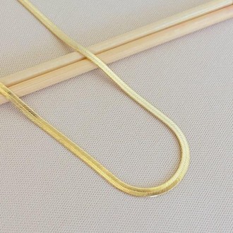 Detalhes do produto Choker Fita Laminada 3mm, Folheada a Ouro 18K