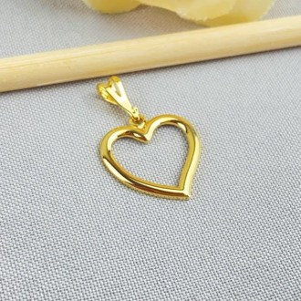 Detalhes do produto Pingente Coração Vazado, Folheado a Ouro 18K