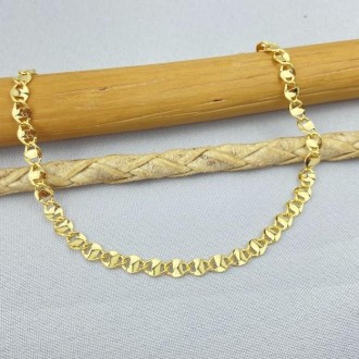 Detalhes do produto Pulseira masculina banhada a ouro 18k, piastrine batida