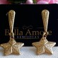 Brinco Estrela Diamantada Folheado a Ouro 18k - Foto 1