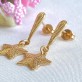Brinco Estrela Diamantada Folheado a Ouro 18k - Foto 2