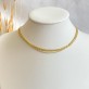 Choker Quatro Correntes Folheado a Ouro
