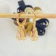 Brinco Argola Gota Pequena com Cristal 5x8mm Folheado a Ouro
