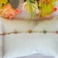 Pulseira Flor Pedras Coloridas Folheada a Ouro