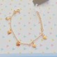 Pulseira Infantil Coraçãozinhos Folheado a Ouro 18k