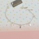 Pulseira Infantil Cruz Folheado a Rhodium Branco
