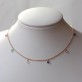 Choker Zircônias Colorida Folheado a Ouro 18K