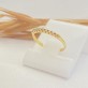 Anel Aparador Cravejado Zircônia Folheado a Ouro 18K