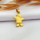 Pingente Menino de Boné Folheado a Ouro 18K
