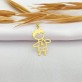 Pingente Menino de Gravata Folheado a Ouro 18K
