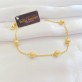 Pulseira Bolas Foscas 6mm Folheada a Ouro 18K