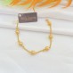 Pulseira Infantil Bolas Fosca 14cm Folheada a Ouro 18K