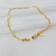 Pulseira Masculina Cartier Fecho Gaveta Folheada a Ouro 18k
