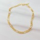 Pulseira Masculina Chapada 3x1 Folheada a Ouro 18k