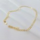 Pulseira Masculina Glume Fecho Gaveta Folheada a Ouro 18K