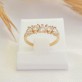 Anel Cravejado Zircônia Coração Folheado a Ouro 18K