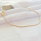 Pulseira Feminina Rabo de Rato, Folheada a Ouro 18K