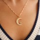 Gargantilha Lua Cravejado com Zircônias Folheado a Ouro 18k