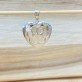Pingente Pet Coração com Patinha Folheado a Rhodium Branco