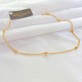 Pulseira Bolas 3,5mm Elo Português Folheada a Ouro 18K
