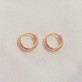 Brinco Argola Click 12mm Folheado a Ouro 18K