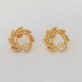 Brinco Cravejado com Zircônias Folheado a Ouro 18K