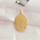 Pingente PAI NOSSO Cravejado Zircônias Folheado a Ouro 18K