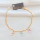 Pulseira Gotas em Zircônias Folheada a Ouro 18K