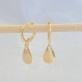 Brinco Argola Gota Folheada a Ouro 18K