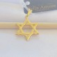Pingente Estrela de Davi Folheado a Ouro 18K