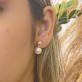 Brinco Pérola Folheado a Ouro 18K - Foto 1