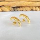 Brinco Ear Hook Caracol Folheado a Ouro 18K