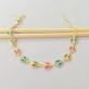 Pulseira Borboletas Color, Folheado a Ouro 18K