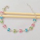 Pulseira Borboletas Color, Folheado a Rhodium Branco
