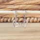 Brinco Argola Coração Folheado a Rhodium Branco - Foto 1