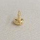 Brinco Argola Click Trabalhada 10mm, Folheado a Ouro 18K