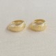 Brinco Argola Click Trabalhada 12mm Folheado a Ouro 18K