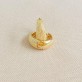 Brinco Argola Click Trabalhada 14mm Folheado a Ouro 18K