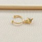 Piercing Fake Penduricalho de Coração Folheado a Ouro 18K