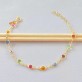 Pulseira Pedras Color 4mm, Folheado a Ouro 18K