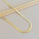 Choker Fita Laminada 3mm, Folheada a Ouro 18K