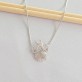 Gargantilha Concha-Estrela do mar, Folheada a Rhodium Branco